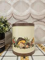 Vintage voorraadbus retro herfst blik met paddenstoelen, Verzamelen, Retro, Ophalen of Verzenden, Huis en Inrichting