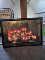 Brooklyn Bridge New York Ingelijste Print + ledverlichting, Ophalen