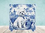 Maltezer Delfts Blauwe tegel incl houder, Ophalen of Verzenden, Nieuw