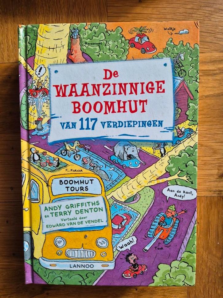 Terry Denton - De waanzinnige boomhut van 117 verdiepingen, Boeken, Kinderboeken | Jeugd | onder 10 jaar, Zo goed als nieuw, Fictie algemeen