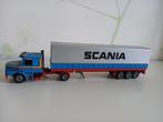 scania torpedo met huifoplegger -tekno-, Hobby en Vrije tijd, Modelauto's | 1:50, Ophalen of Verzenden, Zo goed als nieuw, Bus of Vrachtwagen