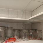 Vintage weckflessen 1 liter, Ophalen, Zo goed als nieuw, Glas, Pot, Bus of Blik