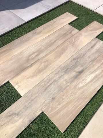 keramische tuitegels houtllook eiken oak 180x23x2 cm actie beschikbaar voor biedingen