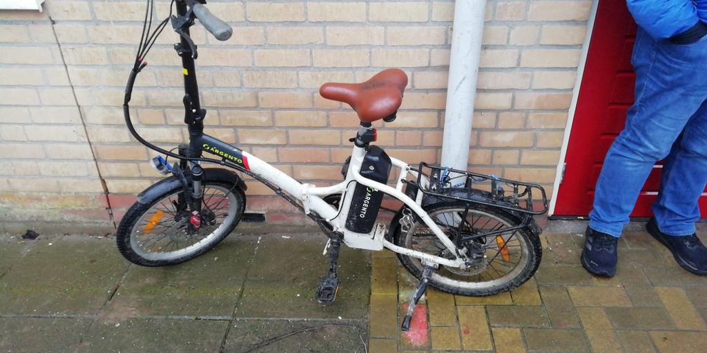 Argento Piuma vouwfiets e-bike, Fietsen en Brommers, Elektrische fietsen, Overige merken, Minder dan 30 km per accu, Gebruikt