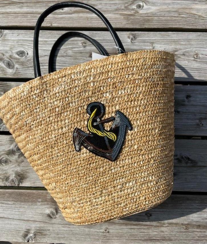 Stevige Stro Tas (Gevoerd) Nieuw!, Sieraden, Tassen en Uiterlijk, Tassen | Schoudertassen, Nieuw, Ophalen of Verzenden