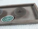 Kaarsenhouders., Ophalen, Nieuw, Bruin, Hout