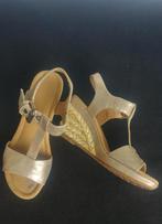 Mooie leren Gabor sandalen 38, Beige, Gabor, Gedragen, Sandalen of Muiltjes