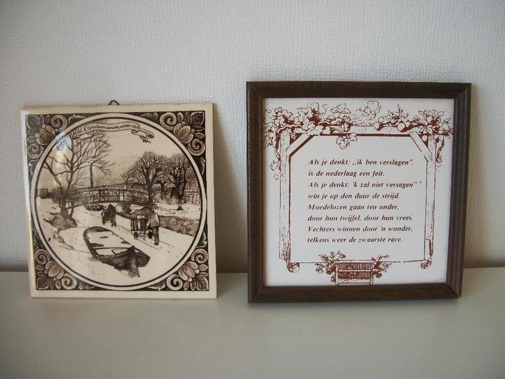 Tegel Brinkman met Petroleum aanvoer, winter 1963 - zgan, Antiek en Kunst, Antiek | Wandborden en Tegels, Ophalen of Verzenden