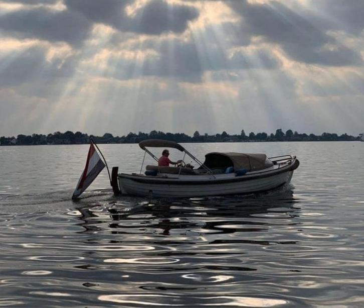 Te koop unieke sloep/tender Arie Wiegmans 25 'AW25', Watersport en Boten, Sloepen, Gebruikt, 30 tot 50 pk, 6 meter of meer, Binnenboordmotor