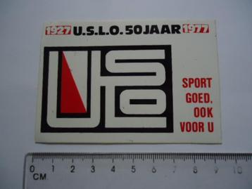 sticker oud USLO 50 jaar retro 1977 sport goed utrecht vinta beschikbaar voor biedingen