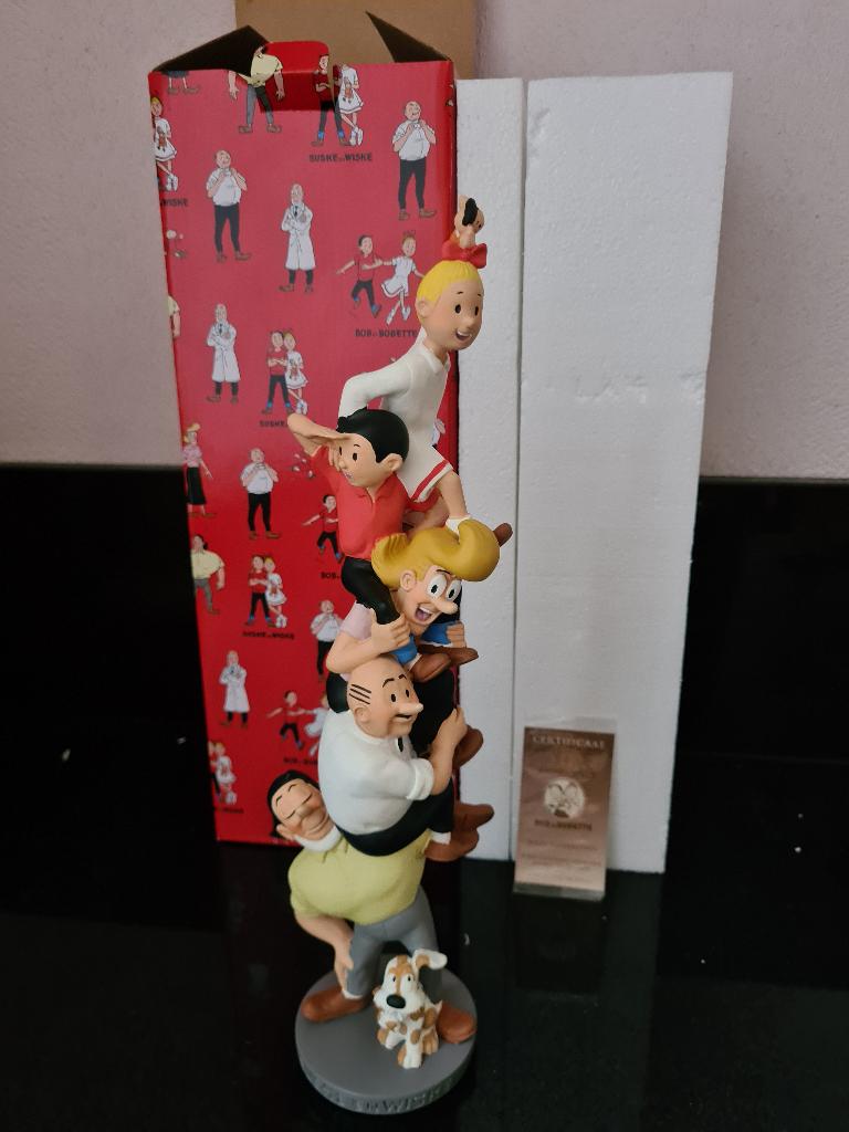 SW 016 - Paal klein - vijf vrienden met Tobias, Ophalen of Verzenden, Suske en Wiske, Nieuw, Beeldje of Figuurtje