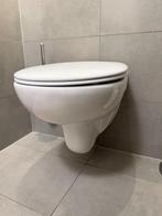 Toiletpot incl. zitting 2x, Doe-het-zelf en Verbouw, Sanitair, Ophalen, Gebruikt, Steen, Toilet
