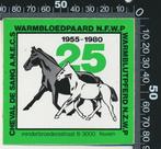 Sticker: Warmbloedpaard - 25 Jaar - Leuven, Ophalen of Verzenden, Zo goed als nieuw, Bedrijf of Vereniging