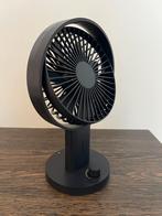 Tafel Ventilator USB oplaadbaar 26cm, Ophalen of Verzenden, Nieuw, Tafelventilator