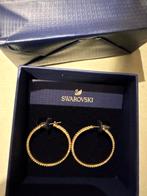 Swarovski Rose  Gouden Oorbellen, Met kristal, Hangers, Ophalen of Verzenden, Zo goed als nieuw