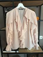 Oud roze Zara roezel blouse, Gedragen, Maat 38/40 (M), Ophalen of Verzenden, Roze