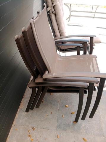 3 Bellagio stapelbare tuinstoelen campingstoelen  beschikbaar voor biedingen