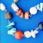 Handmade Natuursteen Ketting 64 cm, Ophalen, Steen of Mineraal, Met edelsteen