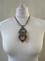 Antieke Tuareg ketting met amulet hanger sterling, Ophalen of Verzenden
