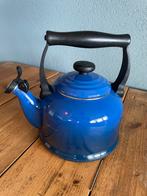Le Creuset Fluitketel - Blauw, Huis en Inrichting, Keuken | Keukenbenodigdheden, Ophalen of Verzenden, Gebruikt