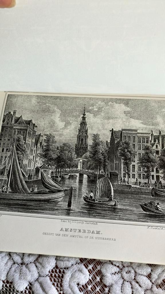 16 afbeeldingen van Amsterdam naar staalgravures uit 1860, Boeken, Geschiedenis | Stad en Regio, Ophalen of Verzenden