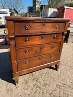 Antieke ladekast - 92x98 cm - opknapper, Huis en Inrichting, Kasten | Ladekasten, Ophalen, Gebruikt, Klassiek, 50 tot 100 cm