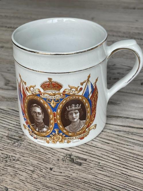 Mok ter ere van de kroning van George VI en Elisabeth 1937, Antiek en Kunst, Antiek | Porselein, Verzenden