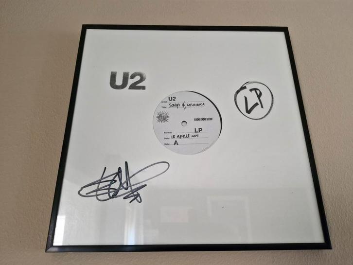 U2 Songs of Innocence LP RSD2015 Gesigneerd The Edge, Cd's en Dvd's, Vinyl | Overige Vinyl, Zo goed als nieuw, 12 inch, Ophalen of Verzenden