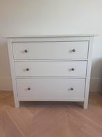 Ikea Hemnes ladekast, 3 lades, wit, 110 x 51 x 97 cm (bxdxh), Huis en Inrichting, Ophalen, Gebruikt, 100 tot 150 cm, Met lade(s)