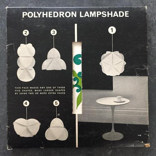 Jaren 50 60 polyhedron lamp lampshade design centre london, Huis en Inrichting, Lampen | Hanglampen, Gebruikt, Minder dan 50 cm