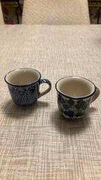 Bunzlau espresso kopjes, Huis en Inrichting, Ophalen of Verzenden, Keramiek, Overige stijlen, Kop(pen) en/of Schotel(s)