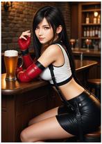 Tifa Lockhart Final Fantasy Mancave Grote Poster, Verzamelen, Verzenden, Kuifje, Nieuw, Beeldje of Figuurtje