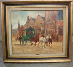 Geo BERNIER, de koetsier, Antiek en Kunst, Kunst | Schilderijen | Klassiek, Ophalen of Verzenden