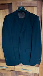 Italiaans Kostuum 100% wol | zwart | 46 S, Kleding | Heren, Kostuums en Colberts, Ophalen of Verzenden, Zo goed als nieuw, Maat 46 (S) of kleiner