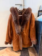 Shearling Suede Afghan Coat met Fur Trim Hood, Kleding | Dames, Jassen | Winter, Ophalen of Verzenden, Zo goed als nieuw, Maat 46/48 (XL) of groter