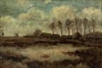 Schilderij Felix Kohn, polderlandschap, midden 20e eeuw, Antiek en Kunst, Ophalen of Verzenden