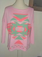 TRENDY roze sweater met aztec print mt. S/M - nieuw!, Kleding | Dames, Nieuw, Julie, Ophalen of Verzenden, Maat 36 (S)