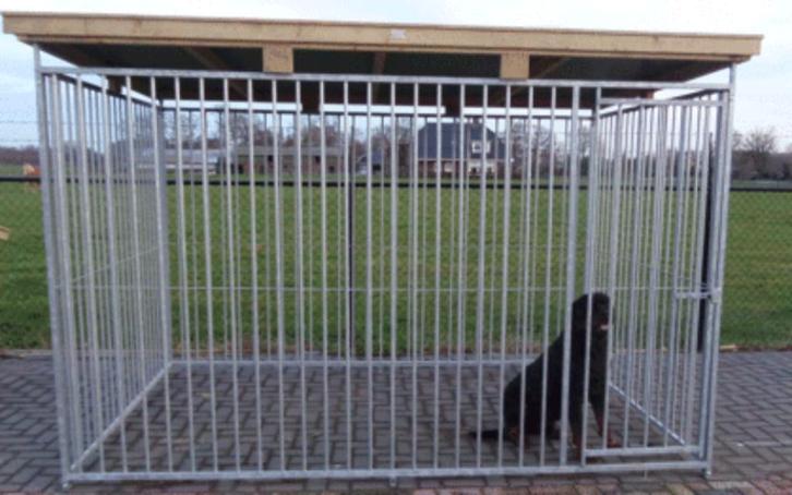 Kennel hondenren hondenverblijf kennel met dak op maat 🐕🐩�, Dieren en Toebehoren, Hondenhokken, Nieuw, Hondenkennel, 100 cm of meer