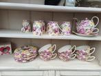 Engels brocante thee servies 6 delig, Ophalen, Zo goed als nieuw