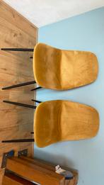 Gele velvet stoelen, Ophalen, Zo goed als nieuw, Overige kleuren, Twee