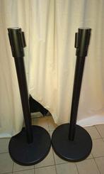 Afzetpaal blauw lint, Ophalen