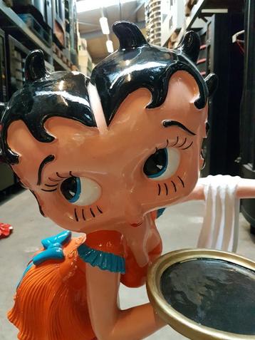 Betty Boop beeld NIEUW serveerster oranje 