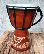 Djembé Trommel - 21 cm - Ø14cm - Handmade Muzikale Djembé, Ophalen of Verzenden, Zo goed als nieuw, Trommel