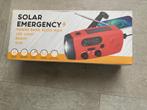 Noodradio® Solar Powerbank Opwindbaar Rood, Ophalen of Verzenden, Nieuw, Radio