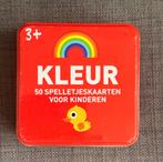 Educatief Spel 'KLEUR' - 50 Spelletjeskaarten in Handig Blik, Een of twee spelers, Ophalen of Verzenden, Zo goed als nieuw, Studio Image Books