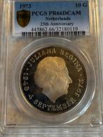 10 gulden zilver 1973 proof 66 deep cameo, Postzegels en Munten, Munten | Nederland, Koningin Juliana, Zilver, Ophalen of Verzenden