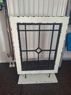 Mooi glas in lood raam ca 45x35 cm, Doe-het-zelf en Verbouw, Glas en Ramen, Ophalen, Minder dan 80 cm, Glas in lood, Minder dan 80 cm