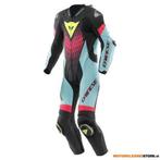 Dainese Laguna Seca 6 Perf 1PC Leren Motorpak, Zwart-Roze, Motoren, Kleding | Motorkleding, Ophalen of Verzenden, Nieuw met kaartje