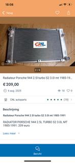 Nieuwe Radiateur porsche 944 turbo of s2, Auto-onderdelen, Ophalen of Verzenden, Nieuw, Porsche