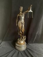 Vrouwe Justitia , Groot,Zwaar , gedetailleerd brons., Ophalen of Verzenden